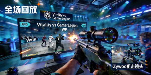 CS:GO巴黎Major总决赛Vitality对阵GamerLegion全场回放，Zywoo狙击镜头