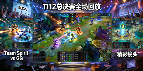 DOTA2国际邀请赛TI12总决赛Team Spirit对阵GG全场回放精彩镜头