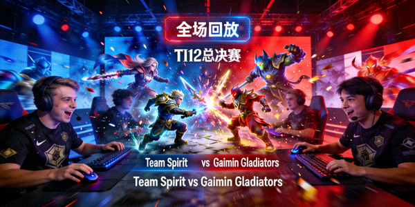 DOTA2国际邀请赛TI12总决赛Team Spirit对阵Gaimin Gladiators全场回放，选手激烈团战