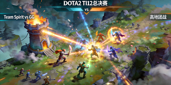 DOTA2国际邀请赛TI12总决赛Team Spirit对阵GG全场回放，高地团战瞬间