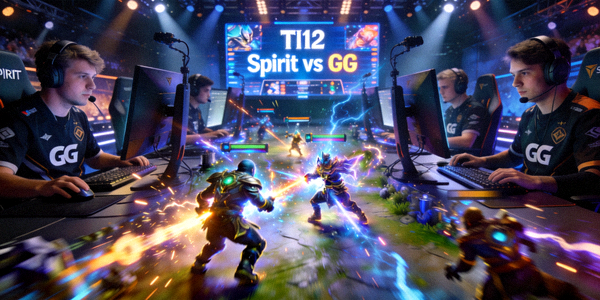 DOTA2国际邀请赛TI12总决赛Spirit对阵GG全场回放，选手激烈团战镜头